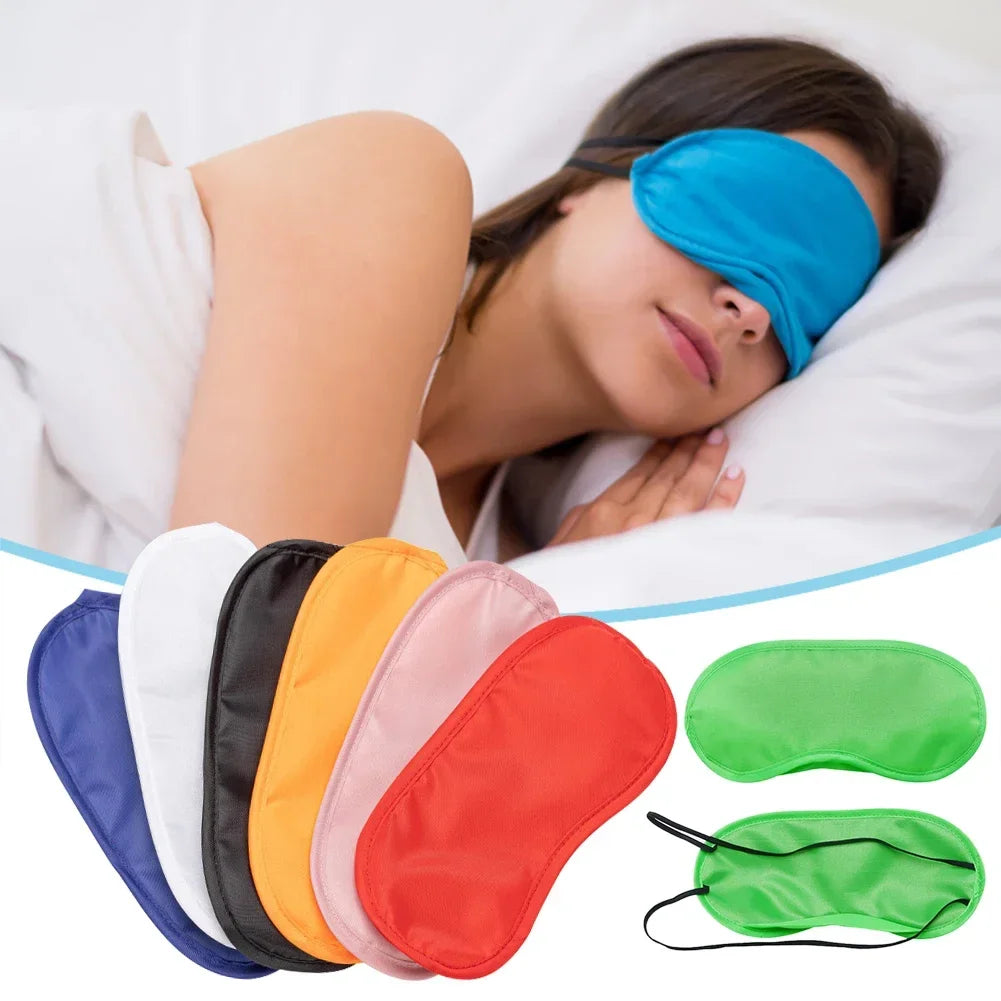 Silk Sleep Eye Mask Padded Shade Eye Cover Patch Sleeping Mask Eyemask Blindfolds Travel Relax Rest Women Men