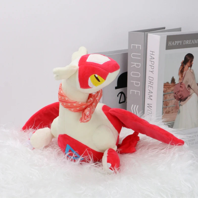 Pokemon Necktie Latias Latios Soft Kawaii Plush Toys Cute Anime Lapras Pikachu Stuffed Animals Peluche Dolls Birthday Gifts Kids
