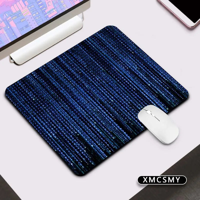 Matrix Binary Code Keyboard Pad Mouse Deskmat Computer Mat Pc Gaming Accessories Mousepad Gamer Mausepad Mats Cabinet Mause Pads
