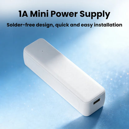 Welding-free 1-cell 21700 Mini Battery Power Bank Case 21700 Battery Box DIY Mobile Power Supply Box Kit Not Including Batteries