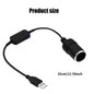1pc 5V 2A USB To 12V Cigarette Lighter Socket USB Male to Female Cigarette Lighter Adapter Converter Car Electronics Accessories