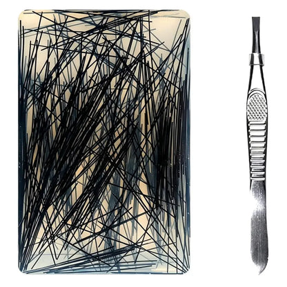Skin Picking Fidget Toy Silicone Picky Pad Tweezer ADHD Autism Stress Relief Hair Pulling Trichotillomania Peeling Strip
