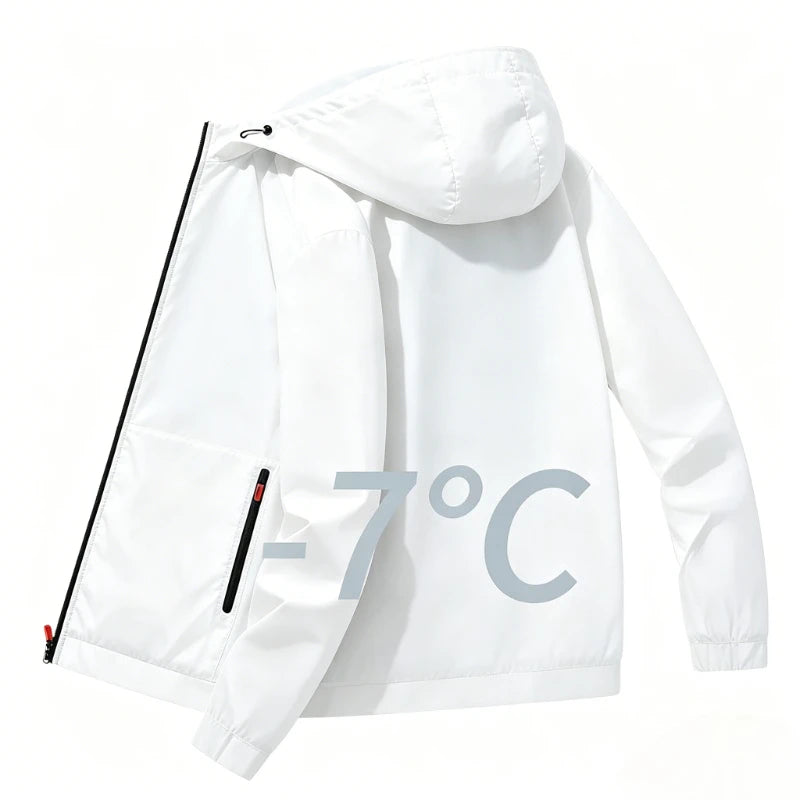White UPF50+ Sunscreen Jacket Men Outdoor Sun Protection Clothing Fishing Hunting Clothes Summer Quick Dry Windbreaker Skin Coat