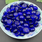 50g/100g/200g Vibrant Blue- Glass Beads, 15-17mm - Ideal for DIY Home Decor, Fish Tank Embellishments & Artistic Vase Fillings