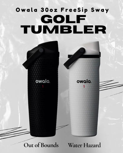 Sway 30oz Insulated Cup Golf Edition Handle Cup Insulated Water Bottle Sports Large Capacity Straw Water Cup