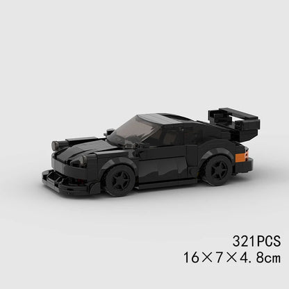City Speed Racing Car Model Building Blocks DIY Bricks MOC Toy Classic Rally Sports Super Racer Vehicle Christmas gift technique
