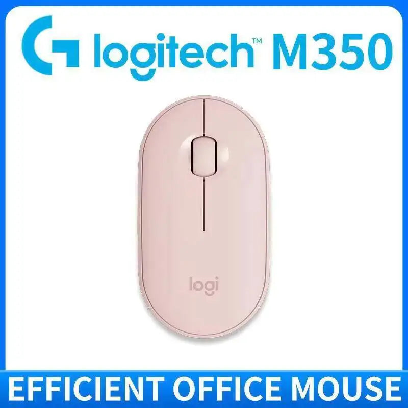 Logitech M350 POP Wireless Mouse Dual Mode Bluetooth 2.4Ghz Silent Click 18-Month Battery For PC Laptop Travel Office