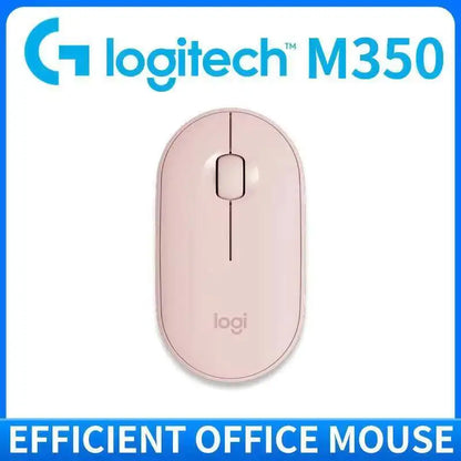 Logitech M350 POP Wireless Mouse Dual Mode Bluetooth 2.4Ghz Silent Click 18-Month Battery For PC Laptop Travel Office
