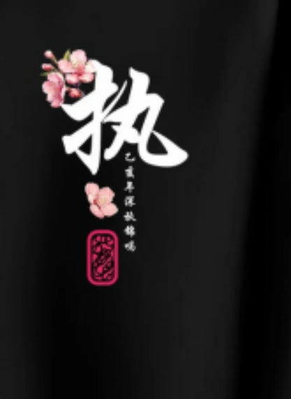 American men's summer ghost mask dancer letter print comfortable and breathable round neck T-shirt outdoor street top