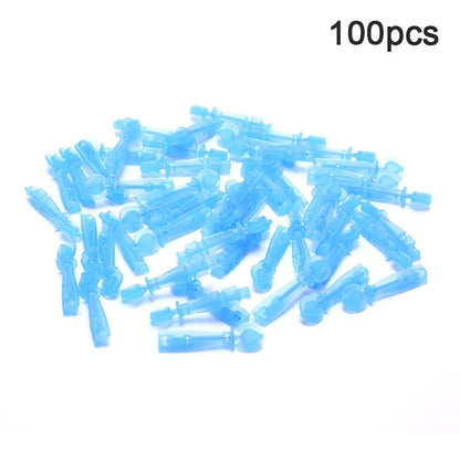 100pcs Stainless Steel Lancet Pen Adjustable Depth Blood Sampling Glucose Test Pen Lancing Device for Diabetics Blood Collect