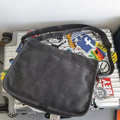 Canvas Large Capacity Mens Casual Handbags Vintage Shoulder Messenger Bag Leisure Student Satchel Package Bolsos Crossbody Bags