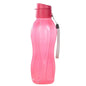 Plastic Water Bottle Large Capacity Leak Proof Outdoor Sports Water Cup Clear with Handle Strap Flip Top Drink Bottle