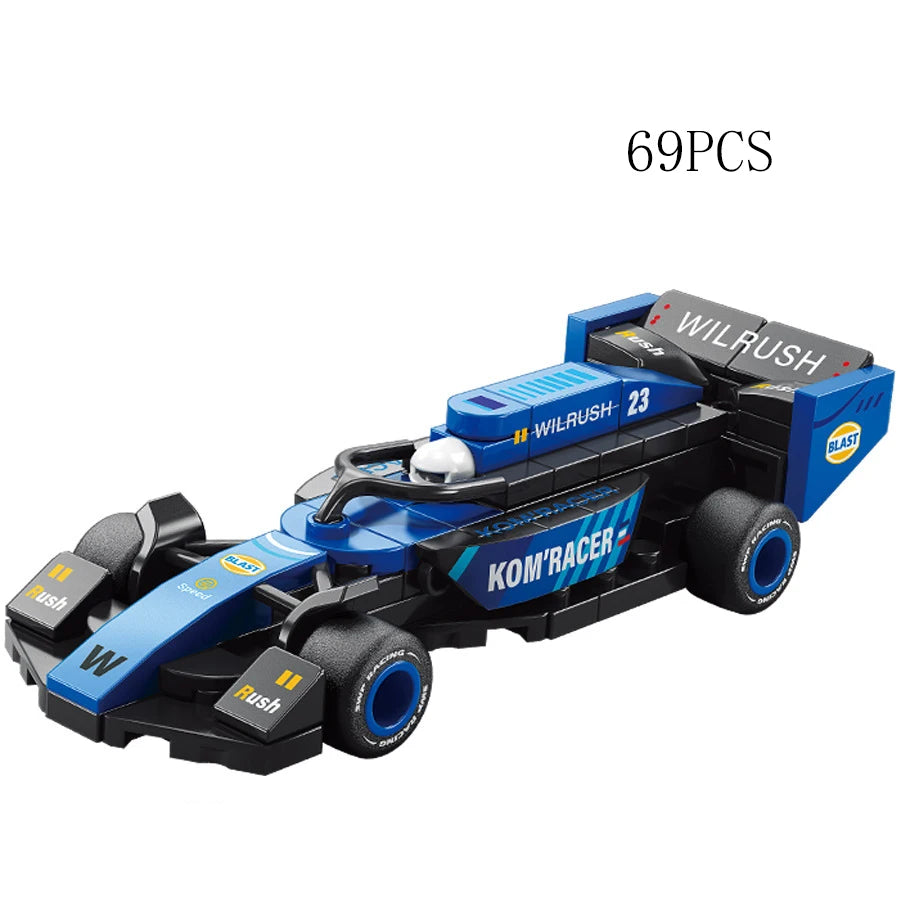 City Speed Racing MOC Car Sports Building Blocks Bricks Classic Rally sport Super Racer Vehicles Christmas gift Technical toys