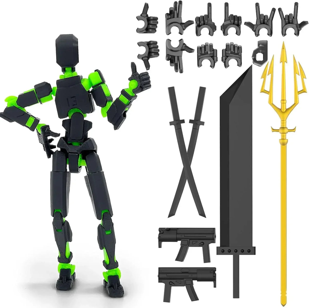 3D Printed Movable Shapeshift Robot Action Figuras 3rd Generation Lucky 13 Figure Toys Dummy DIY Mannequin Decompression Toys