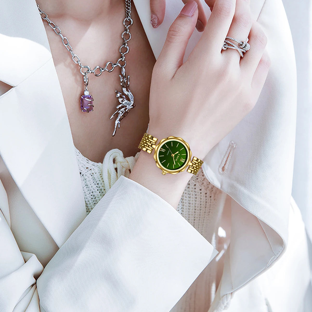 LIGE Quartz Women Watches Fashion Elegant Bracelet Watch For Women Luxury Creative Steel Waterproof Watch Femme Relogio Feminino