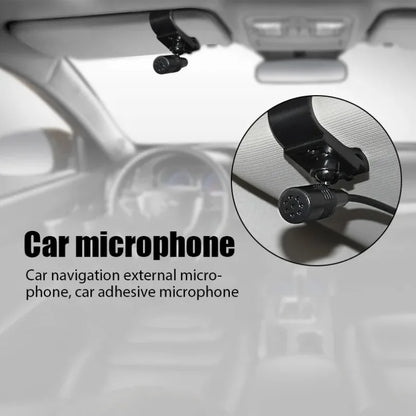 Car Microphone Micro Car Radio 3.5mm Jack Mic Stereo Mini Wired External Microphone For Auto Dvd Radio 3m Long Mini Microfono