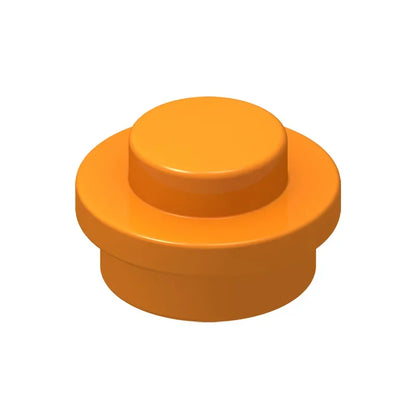 100PCS PLATE 1X1 ROUND Compatible With 4073 Round & Angles MOC Self-Locking Bricks Building Blocks Toys Accessories