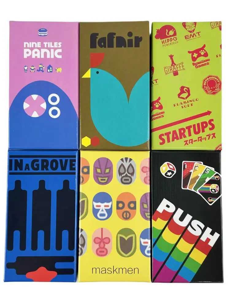 In a Grove / Nine Tiles Panic / Fafnir / SCOUT – A Strategic Push Board Game for Family Nights and Parties Games