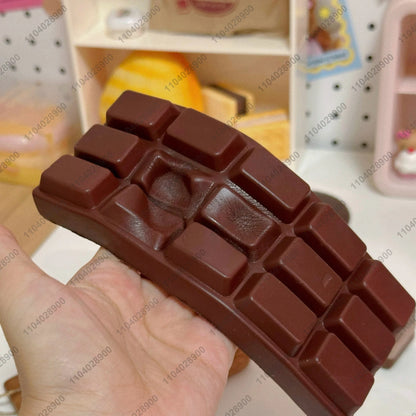 Chocolate Bar Squishy Slow Rising White Chocolate Bar Slow Rebound Squeeze Toy Food Stress Release Hand Relax Gift