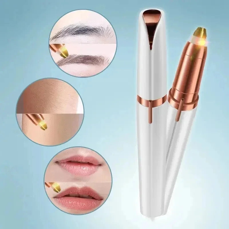 1-4Pcs Electric Eyebrow Trimmer Security Hair Removal Eye Brow Epilator USB Charger Mini Shaper Shaver Hair Removal Beauty