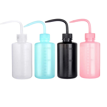 2pc Plastic Squeeze Bottle Tattoo Wash Bottle Lab Squirt Bottle Irrigation Bottle Eyelash Water Can for Cleaning Plant Experimet