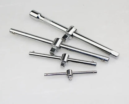 1/4" 3/8" 1/2" Drive Impact Socket Sliding Extension Bar 115-250mm T-handle Socket Breaker Bar for Ratchet Driver & Car Repair