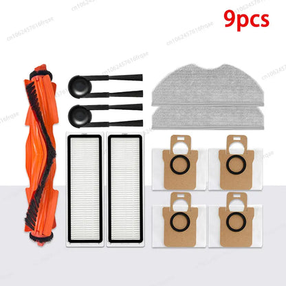 For Xiaomi Robot Vacuum H40 / OV51 Accessories Main Side Brush Mop Cloth HEPA Filter Dust Bag Replacement Spare Parts