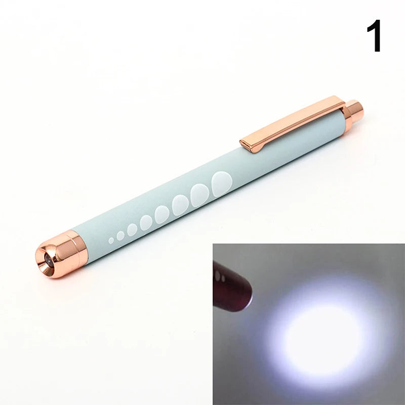 ★★★LED Medical Penlight Flashlight With Pupil Gauge Pocket Clip Pen Light For Doctor Nurse Diagnosis