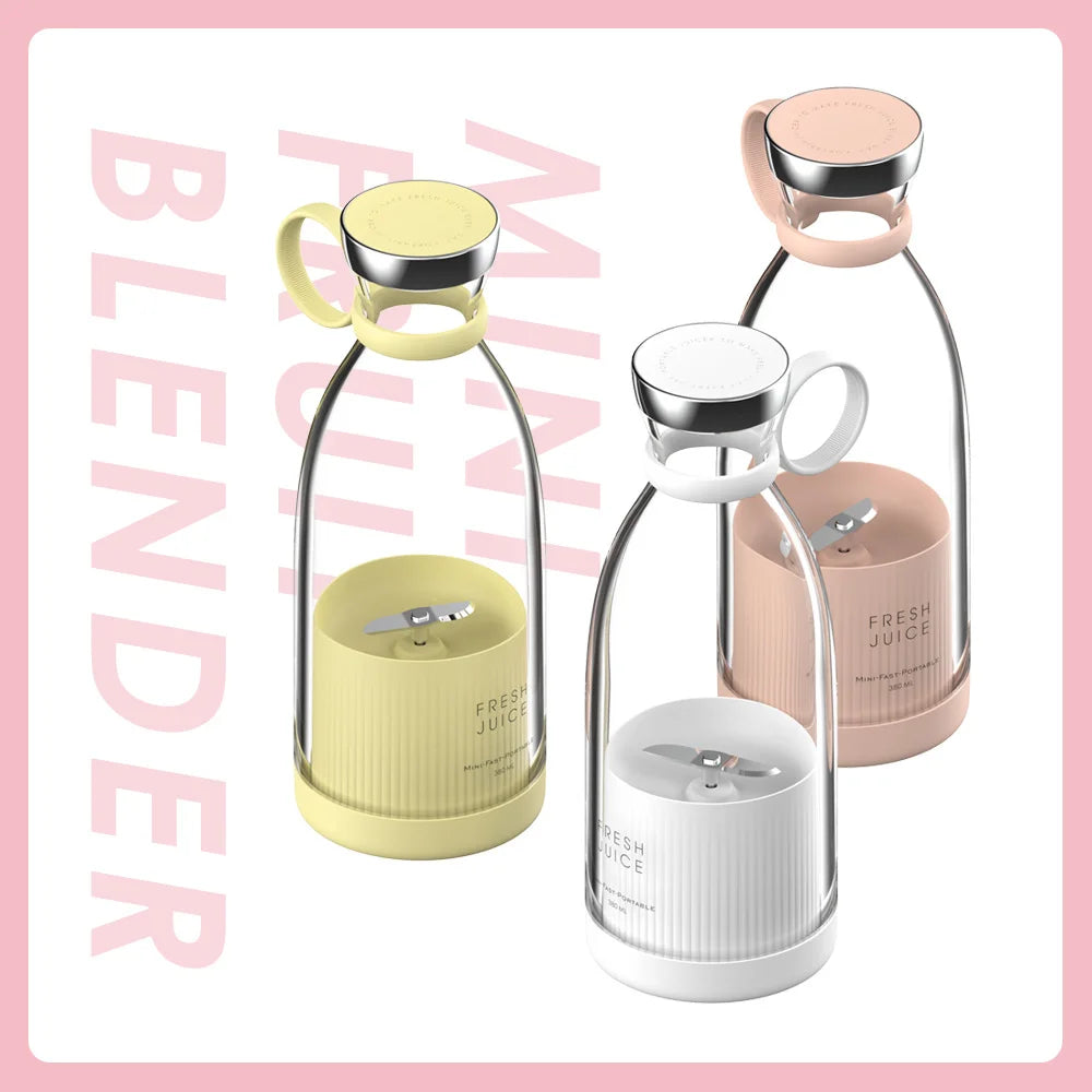 HOMEFISH Electric Juicer Blender Usb Mini Fruit Mixers Fruit Extractors Food Milkshake Multifunction Juice Maker Machine