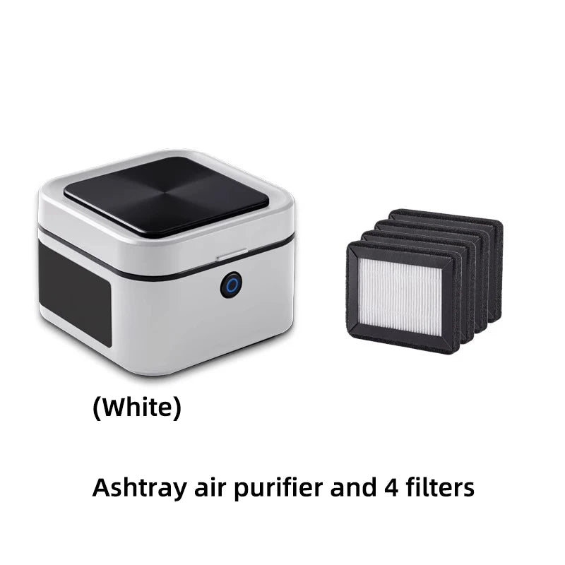 Multifuntional Ashtray Air Purifier Smokless  Smoke Removing ,USB Chargeable Smokeless Ashtray Indoor,Outdoor,Home,Office