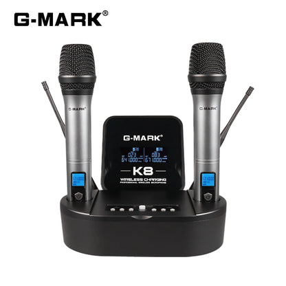 Microphon Wireless G-MARK K8 UHF Karaoke Mic With Lithium Battery For Stage Party Show Church Wedding Teaching