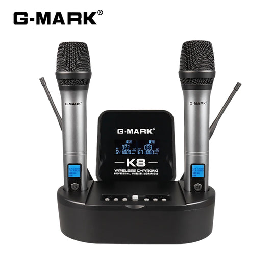 Microphon Wireless G-MARK K8 UHF Karaoke Mic With Lithium Battery For Stage Party Show Church Wedding Teaching