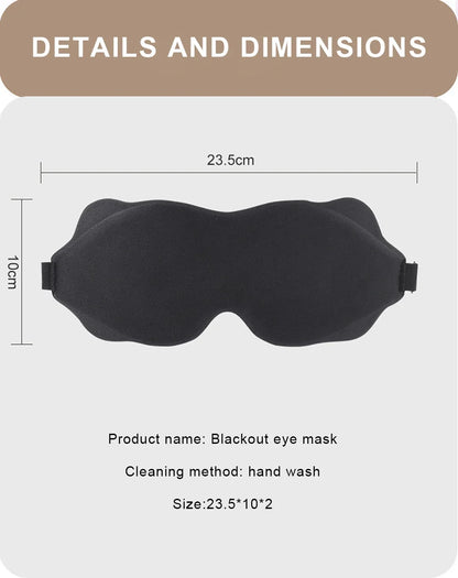 3D Sleeping Mask Block Out Light Soft Padded Sleep Mask For Eyes Slaapmasker Eye Shade Blindfold Sleeping Aid Face Mask Eyepatch