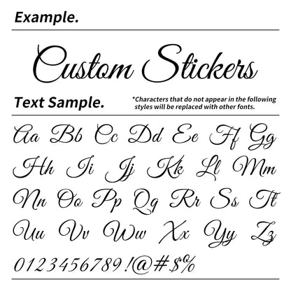 2lines/1Set Custom Birthday Party Backdrop Vinyl Stickers Waterproof Personalized Name Quote DIY Wall Mirror Decals Universal