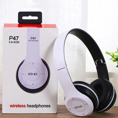 Handsfree Wireless Headphones Noise Canceling Headphone Earphone P47 headset Bluetooth HeadPhone for iPhone Huawei Samsung Redmi