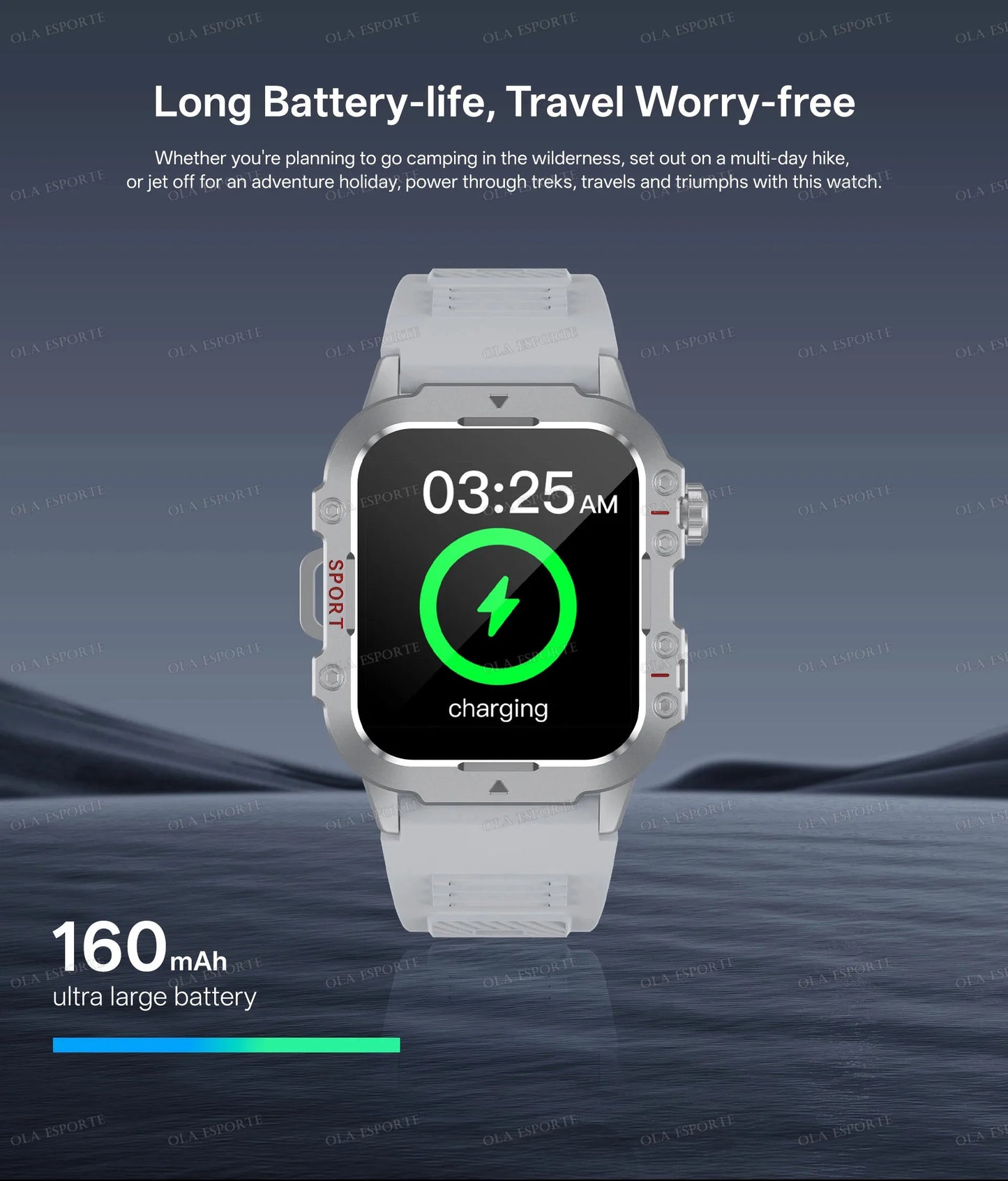 2026 New SmartWatch Men Militray Outdoor GPS Sport Watches Heart Rate Sleep Waterproof Smart Watch IOS Android