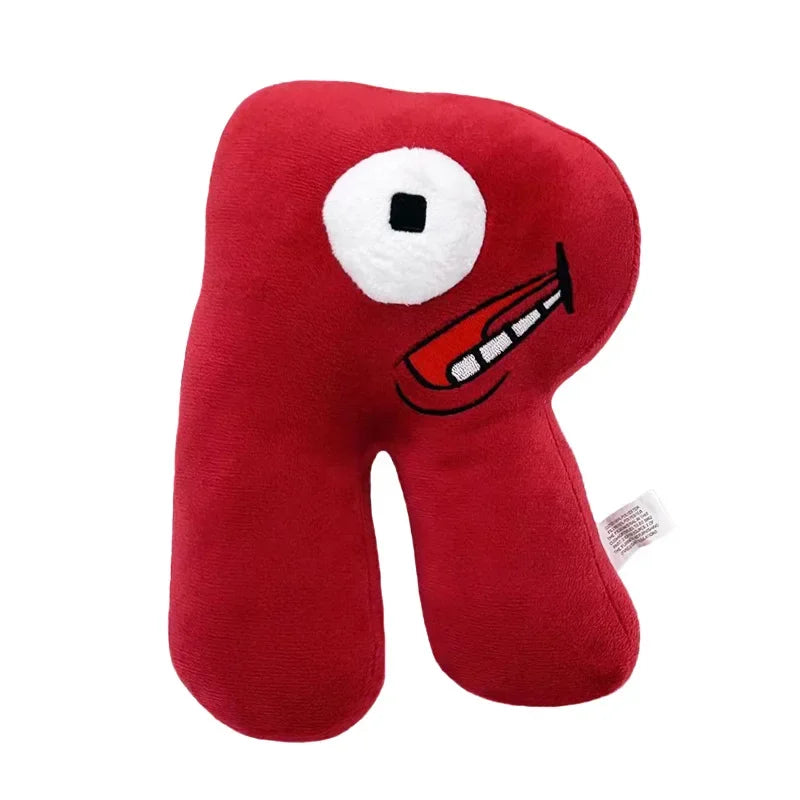 T Alphabet Lore Plush Toys Anime Doll Kawaii 26 English Letters Stuffed Toys Kids Enlightenment Montessori Plush Toy Doll Gifts