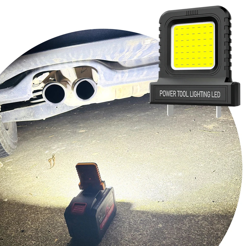 1-5 szt. Lampa robocza LED do elektronarzędzi Makita, Milwaukee, DeWalt, Bosch, Dayi, Lomvum, Zhipu, z akumulatorem litowo-jonowym 18V-21V