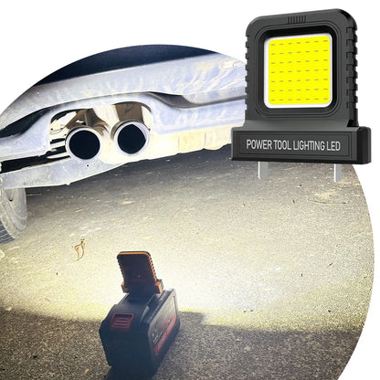 1-5 szt. Lampa robocza LED do elektronarzędzi Makita, Milwaukee, DeWalt, Bosch, Dayi, Lomvum, Zhipu, z akumulatorem litowo-jonowym 18V-21V