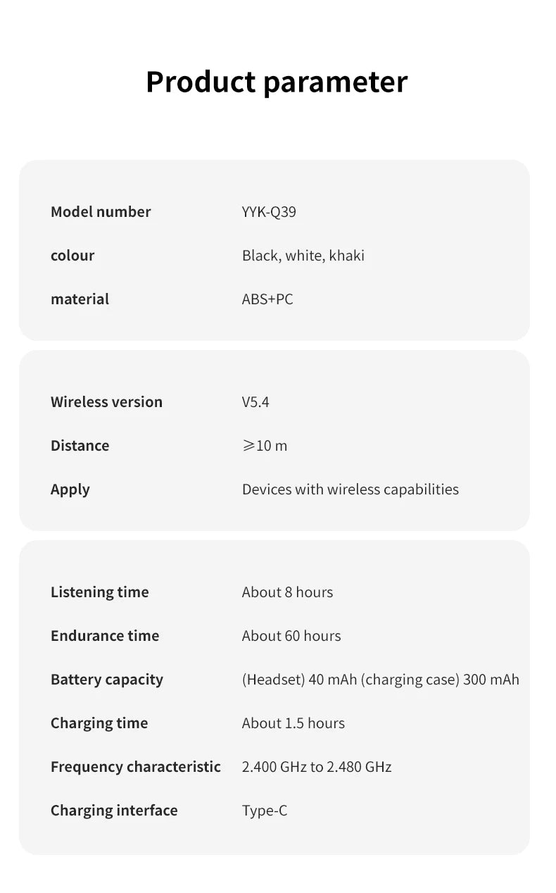 2026AI Smart Translation Headphones Sports Bluetooth Wireless Earbuds - Real-Time 144-Language Translator with Free Lifetime App