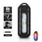 Keychain Flashlight for Police USB Recharge LED Flashlight Shoulder Clip Lights Warning Flashing Light Outdoor Work Light Lamp