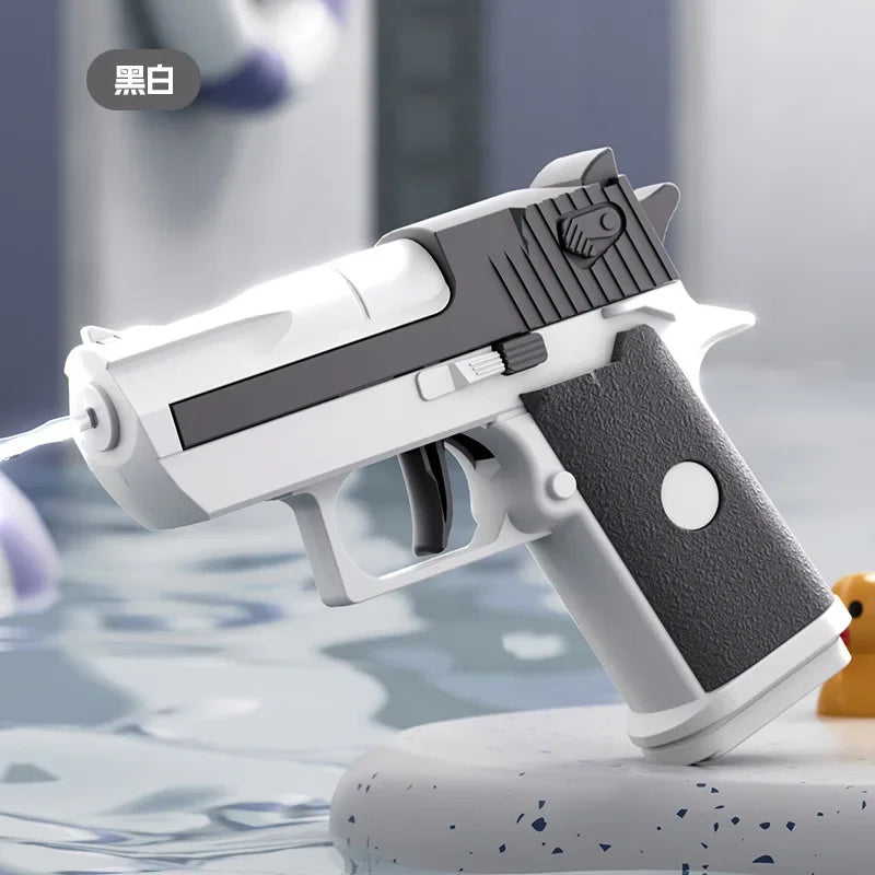 Portable Water Gun Children Manual Ice Burst Automatic Reloading Waterguns Summer Outdoor Pool Garden Fight Games Toys for Kids