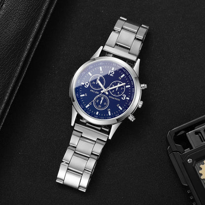 1/2PCS Fashion Men's Watches Set Casual Analog Quartz Business Watch Men Wristwatch Reloj Hombre（Without Box）