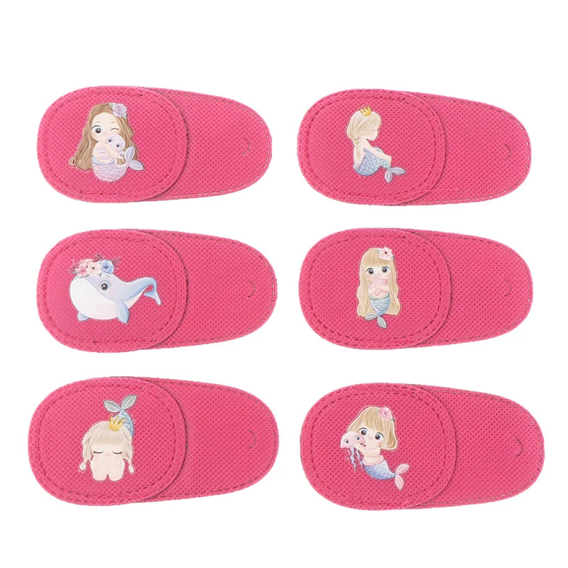 【6Pcs/set Children Health Care Kids Occlusion Medical Lazy Eye Patch Eyeshade For Kids Strabismus Vision Care Kit】