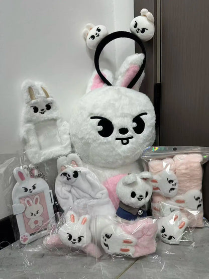 50cm Kpop Skzoo Plush Toy Wolfchan Kawaii Cartoon Stuffed Animal Plushie Doll Large Size Kids Babies Sleeping Pillow Gift 2025