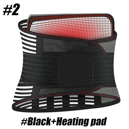 Adjustable Compression Back Support Waist Belt, Breathable Lumbar Brace for Sedentary Office, Handling Labor & Strength Training