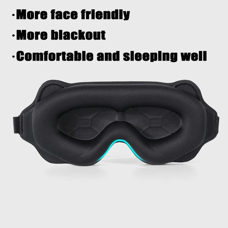3D Sleeping Mask Block Out Light Sleep Mask For Eyes Soft Sleeping Aid Eye Mask for Travel Eyeshade Night Breathable Slaapmasker