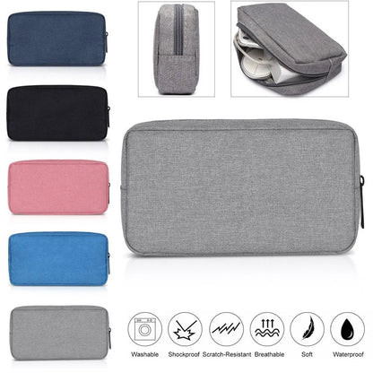 Digital Accessories Storage Bag Portable USB Cable Earphone Organizer Makeup Cover Travel Gadget Devices Pouch