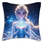 Cute Cartoon Frozens Elsas Pillow Covers Cartoon Sofa Decorative Home Double-sided Printing Short Plush Cute Cushion Cover