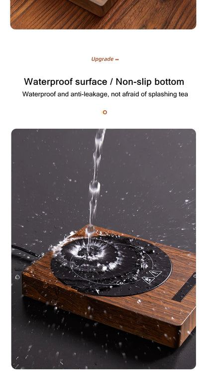 100°C Cup Heater Mug Warmer Hot Tea Makers Automatic Warmer Coaster 5 Gear Temperature Cup Heaters Coffee Milk Tea Heating Pad